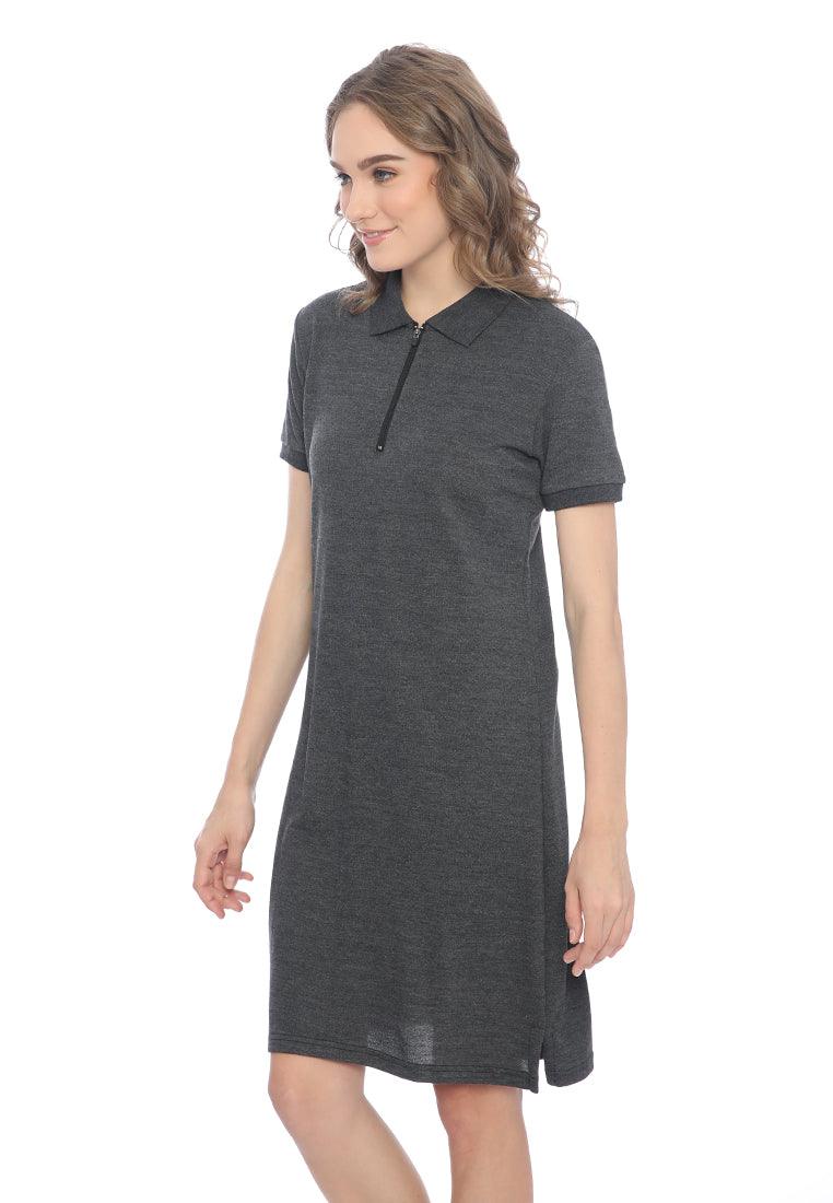 Ryusei Polo Dress Miwa Dark Grey - Ryusei