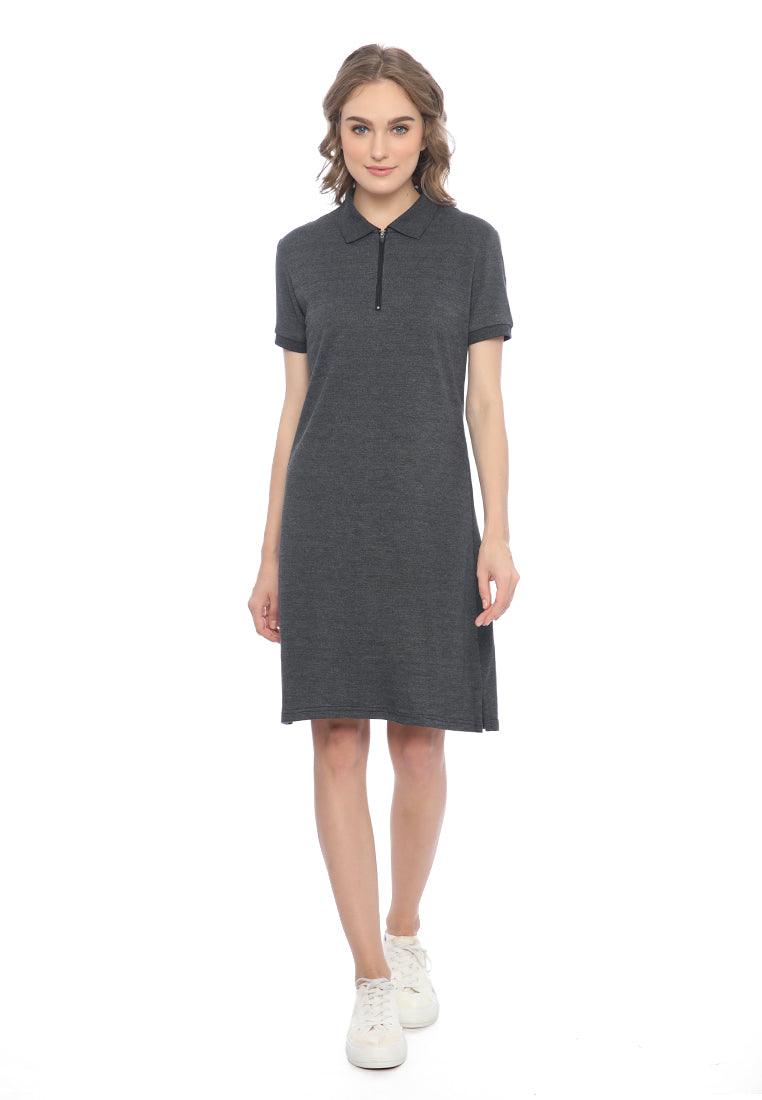 Ryusei Polo Dress Miwa Dark Grey - Ryusei