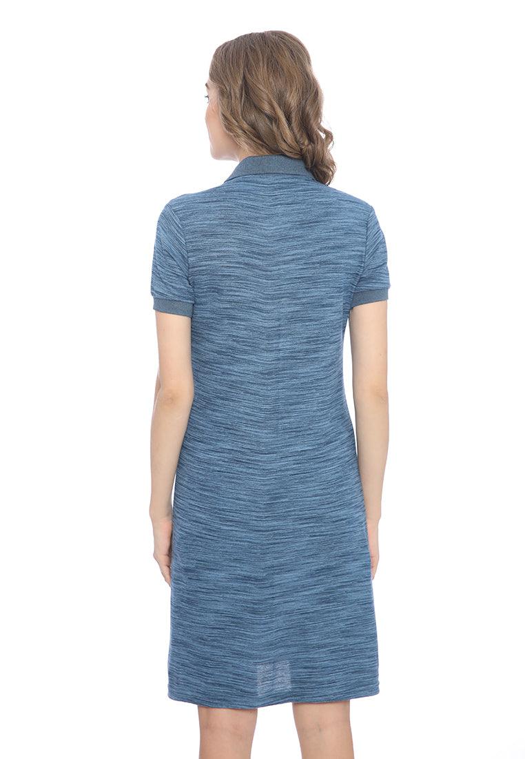 Ryusei Polo Dress Yuna Two Tone Blue - Ryusei