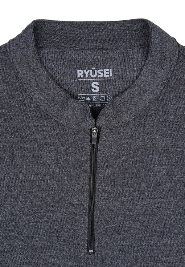 Ryusei Polo Shirt Tapered Fit Takuma Dark Grey - Ryusei