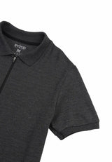 Polo Men Tapered Fit Masaru Dark Grey - Ryusei Poloshirt