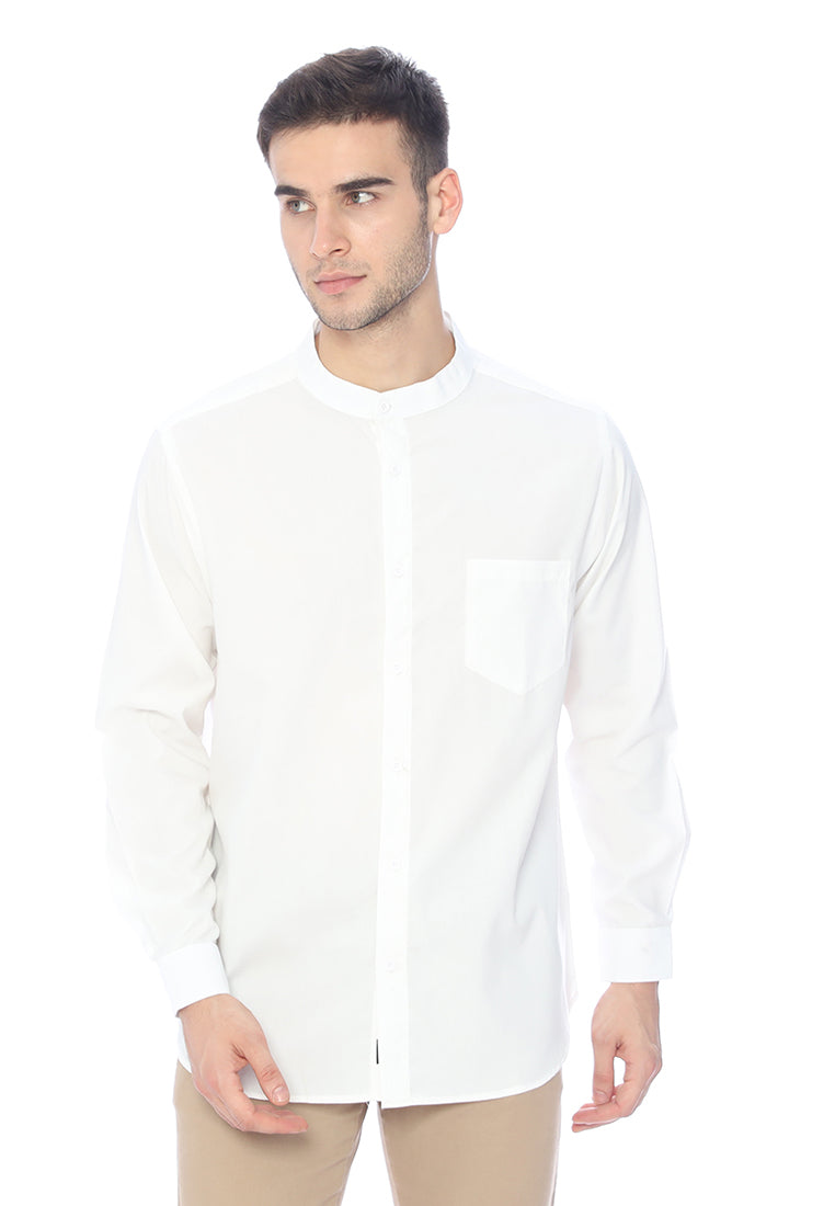 Ryusei Kemeja Katashi Long Sleeve White DF - Ryusei