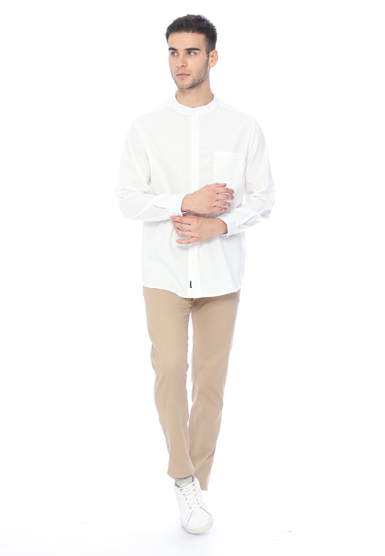 Ryusei Kemeja Katashi Long Sleeve White DF - Ryusei