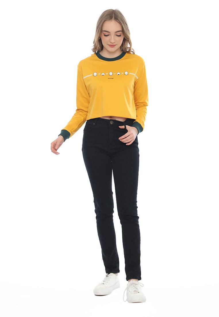 Ryusei Sweater Crop Azumi Yellow - Ryusei