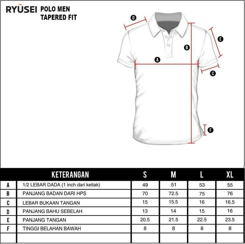 Ryusei Polo Shirt Tapered Fit Minato 2 Tone Grey - Ryusei