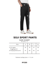 Ryusei Sport Pants Soji Black