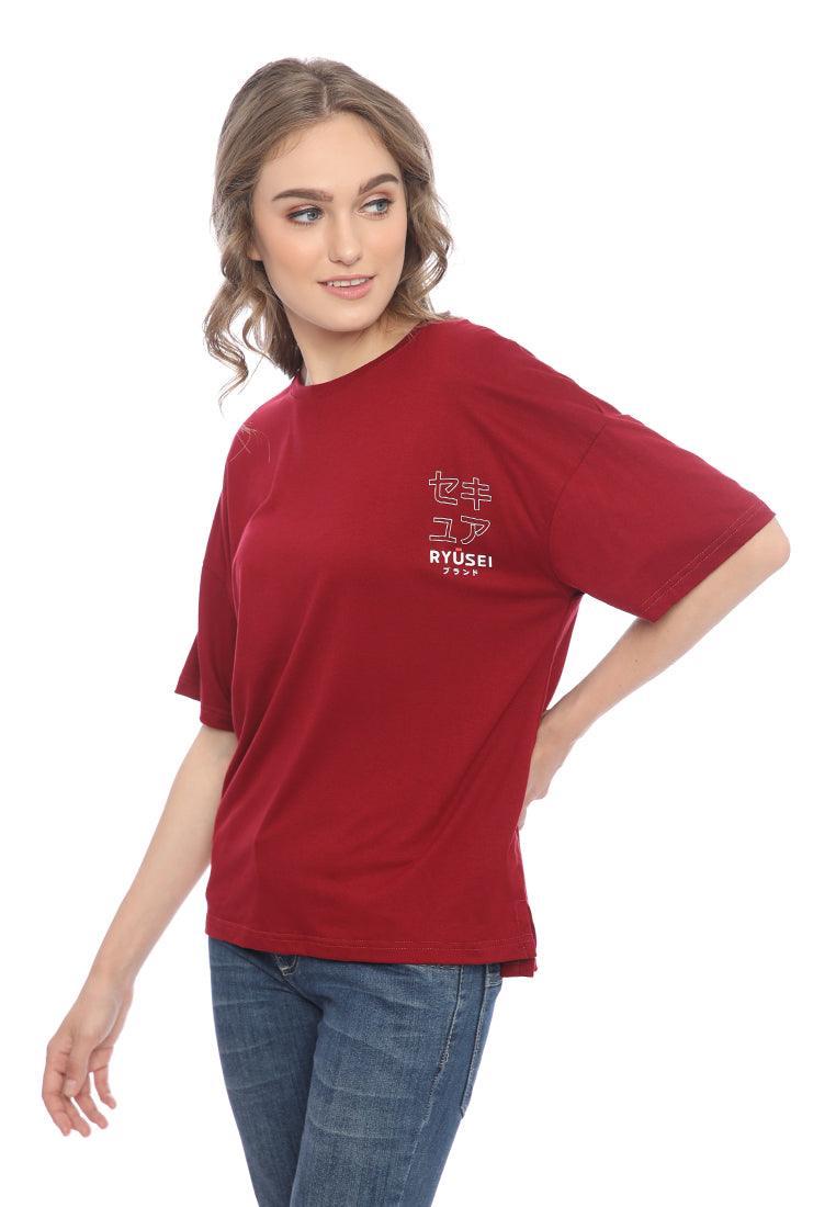 Tsh Oversize Kitami Maroon - Ryusei