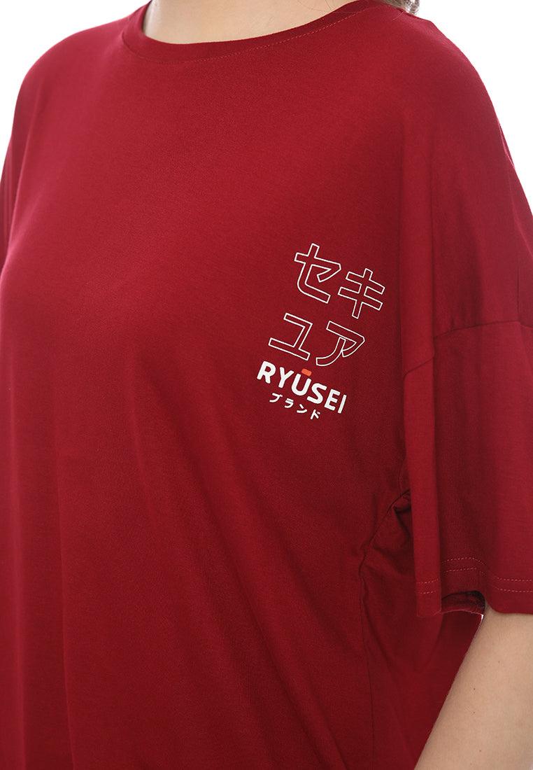 Tsh Oversize Kitami Maroon - Ryusei