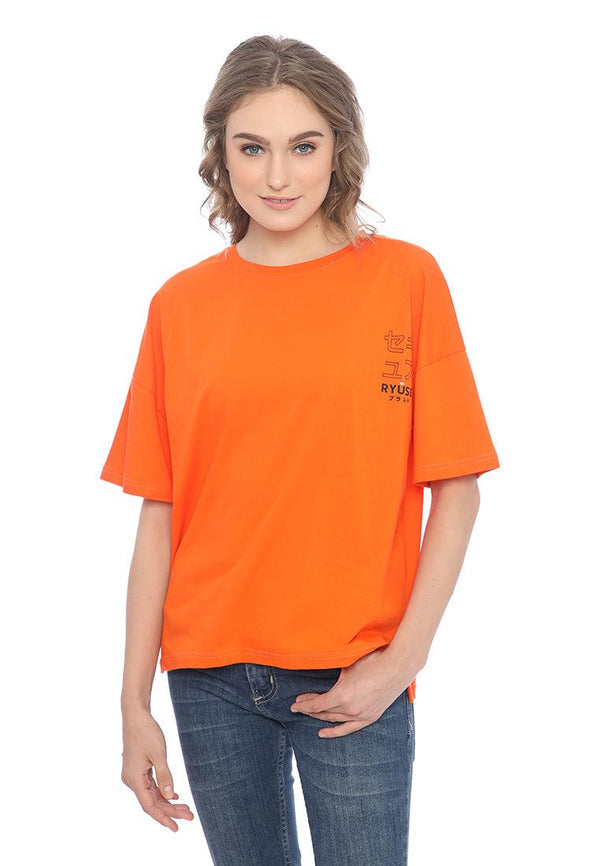 Ryusei Tshirt Oversize Yuki Orange - Ryusei