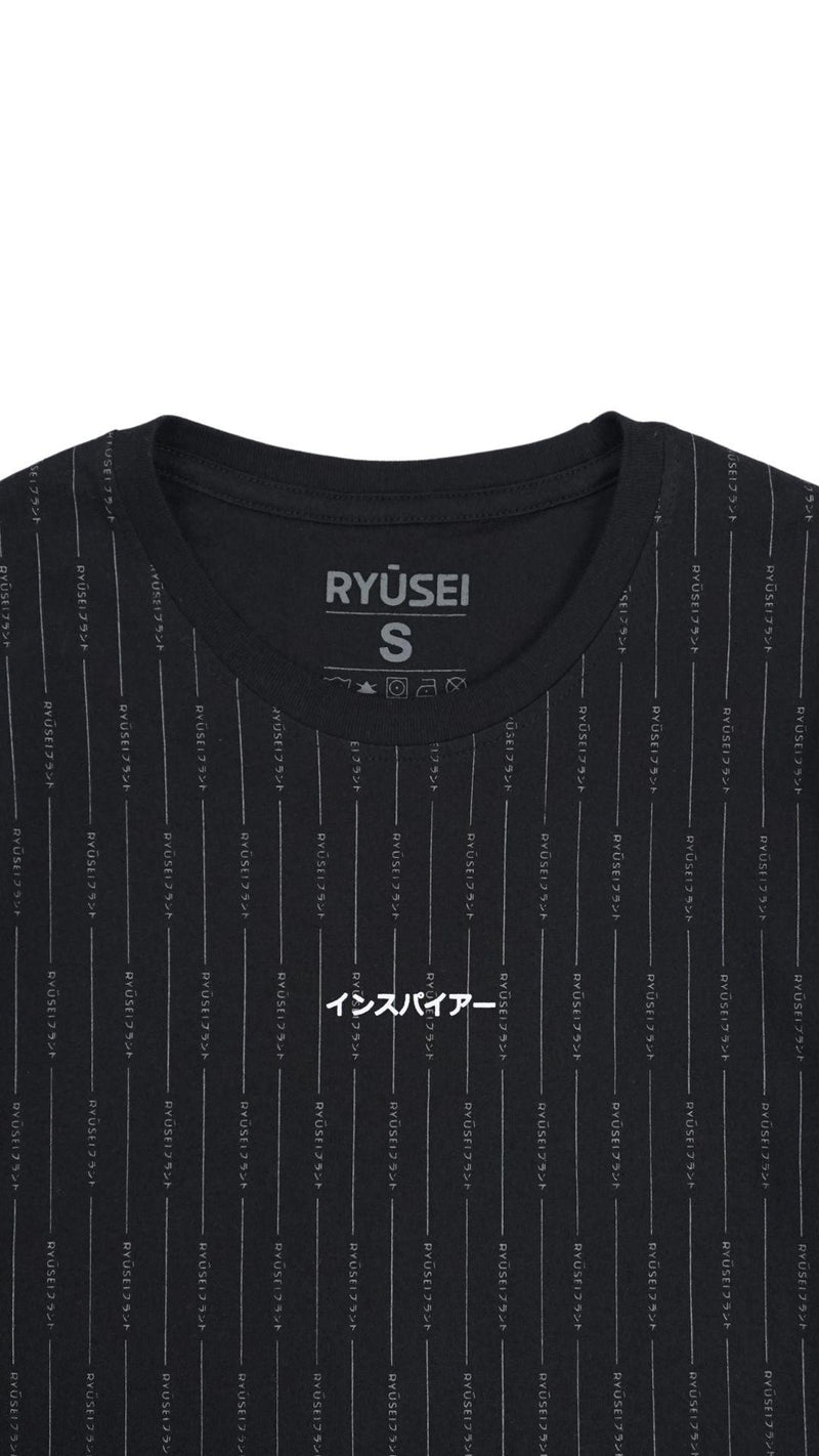 Ryusei Tshirt Hakata FP Black - Ryusei T-Shirt