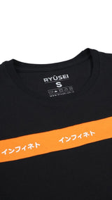 Tsh Men Orochi Black Strip Orange - Ryusei T-Shirt