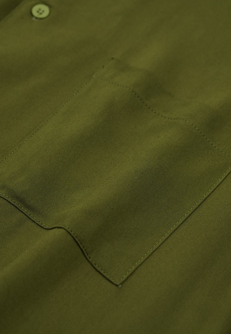 Ryusei Kemeja Pantai Rei Pocket Green - Ryusei