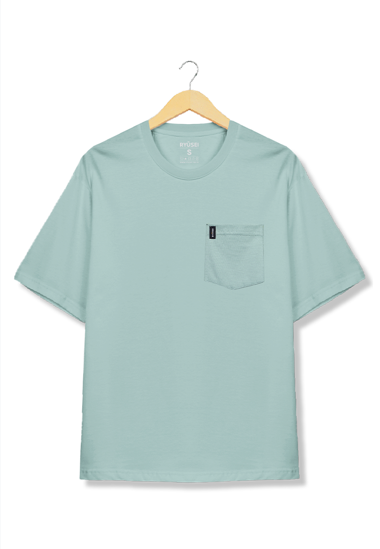 Ryusei Tshirt Oversize Kenji Pocket Mint Green - Ryusei