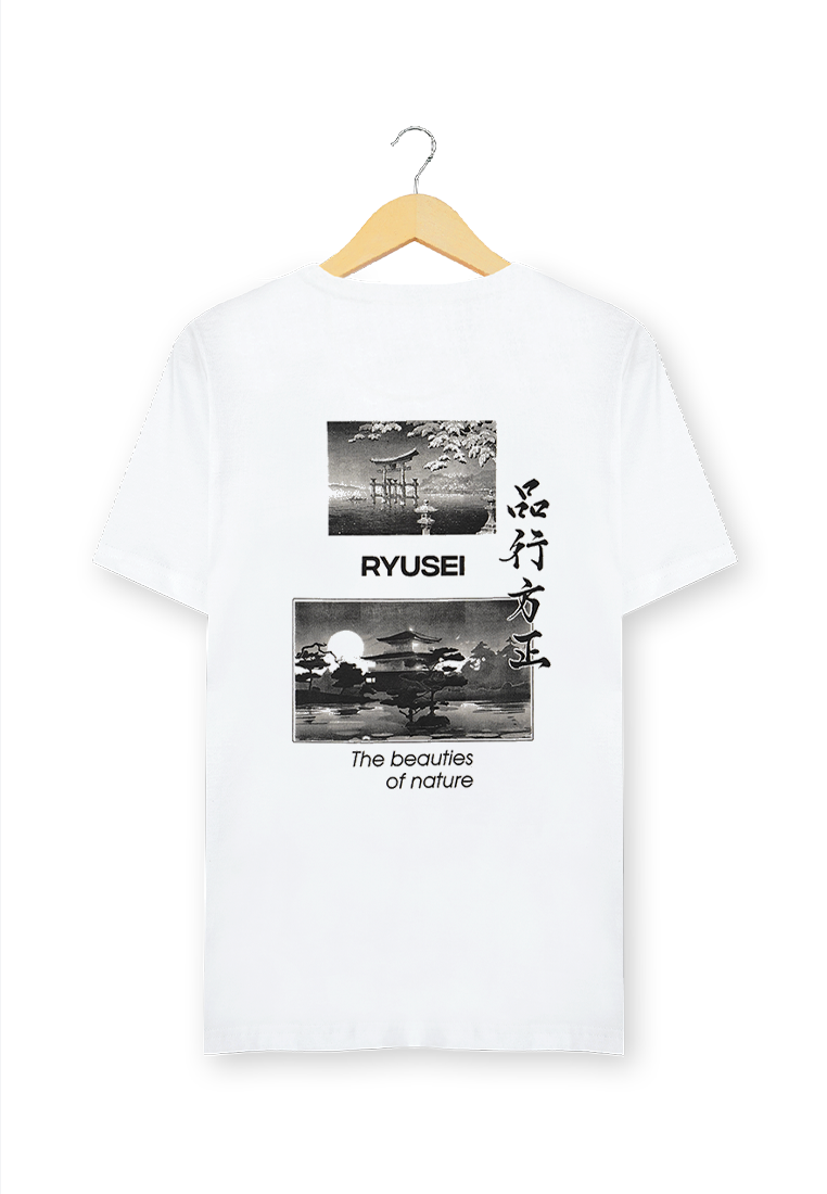 [BUNDLING] T-shirt Back Grafis White Edition - Ryusei
