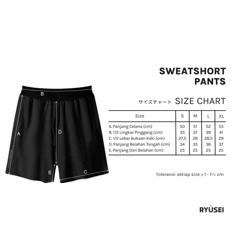 Ryusei Short Pants Geo Blue - Ryusei